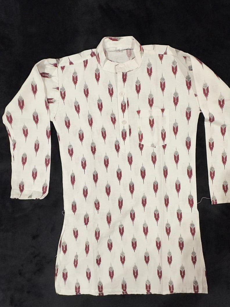 Ikkat Kurta for 6 Year Old
