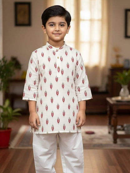 Ikkat Kurta for 6 Year Old