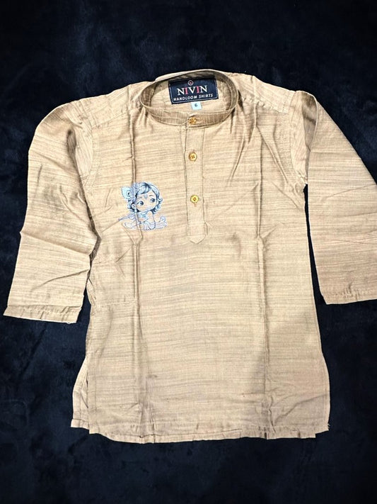 Kurta with Little Krishna Print for 6 Year Old