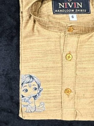 Kurta with Little Krishna Print for 6 Year Old