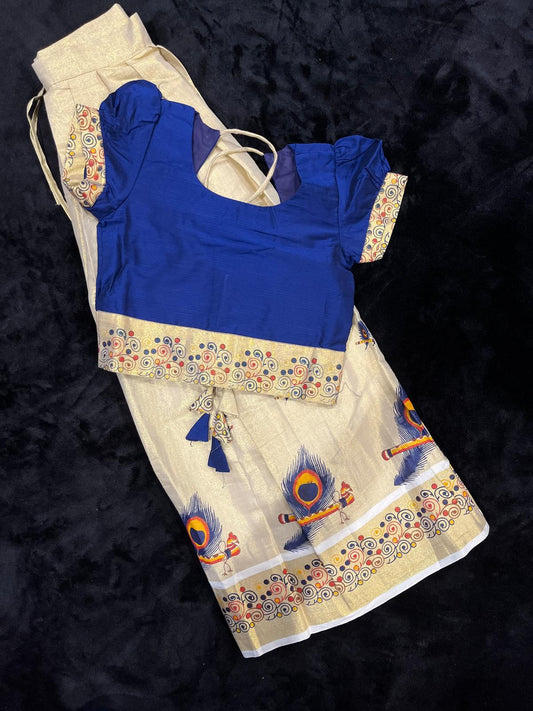 Skirt & Blouse for 9 Year Old - Blue