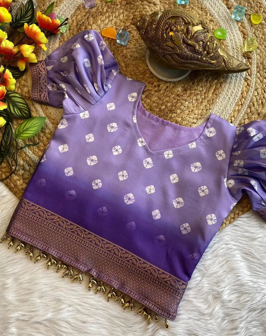 Skirt & Blouse for 6-12 month old - Lavendar