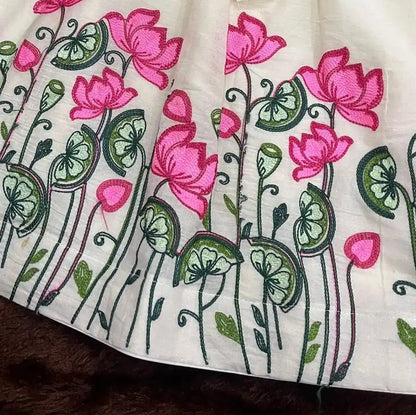Lotus Threadwork Dress for 2 & 3 Year Olds