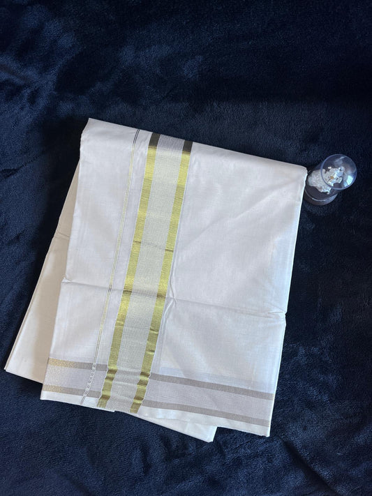 Kasavu Mundu - Gold Border