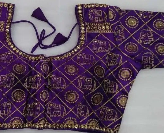 Embroidered Silk Blouse
