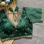 Silk Blouse with Goldthread Embroidery