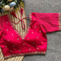 Silk Blouse with Goldthread Embroidery