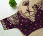 Silk blouse with Gold Embroidery & Sequins