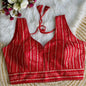 Banarasi Jacquard Blouse (Sleeves attached inside)