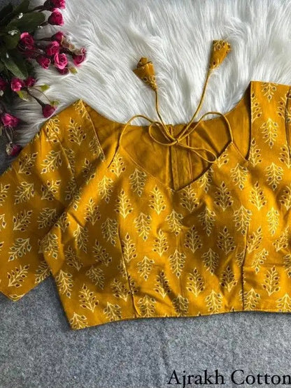 Ajrak Cotton Blouse