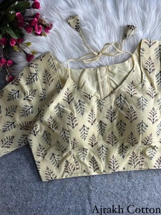 Ajrak Cotton Blouse