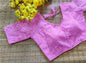 Georgette Chiffon Blouse with Chikankari work - Pastel shades