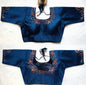 Silk Blouse with Multicolour Thread Embroidery