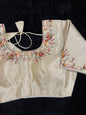Silk Blouse with Multicolour Thread Embroidery