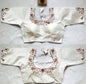 Silk Blouse with Multicolour Thread Embroidery