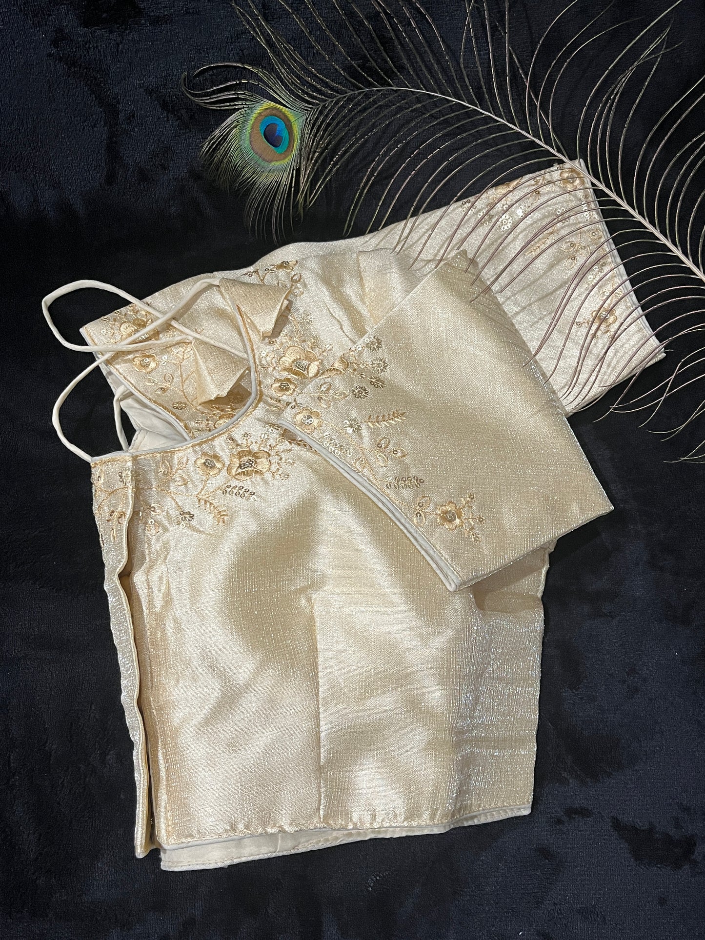 Silk Blouse with Embroidery