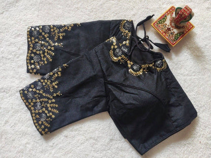 Silk Blouse with Embroidery