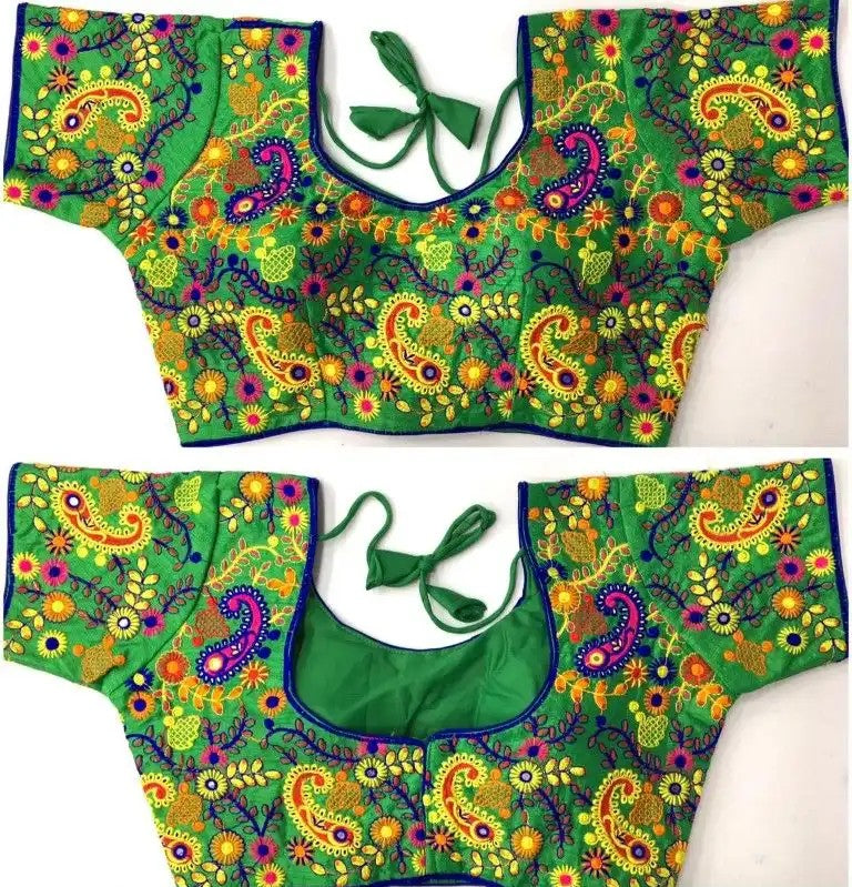 Keri (Paisley) Threadwork Silk Blouse