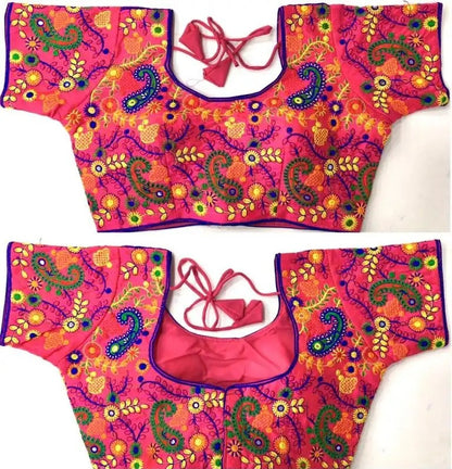 Keri (Paisley) Threadwork Silk Blouse