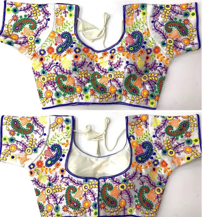 Keri (Paisley) Threadwork Silk Blouse