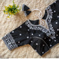 Heavy Threadwork Cottonsilk Blouse
