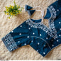 Heavy Threadwork Cottonsilk Blouse