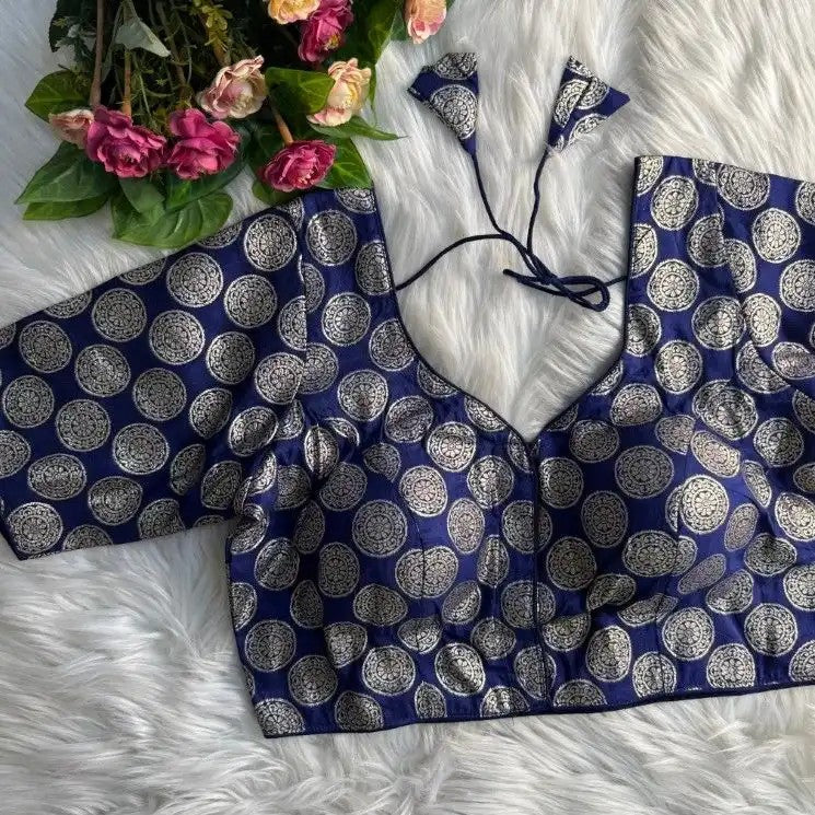 Brocade Dola Silk Blouse