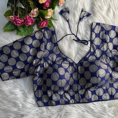 Brocade Dola Silk Blouse