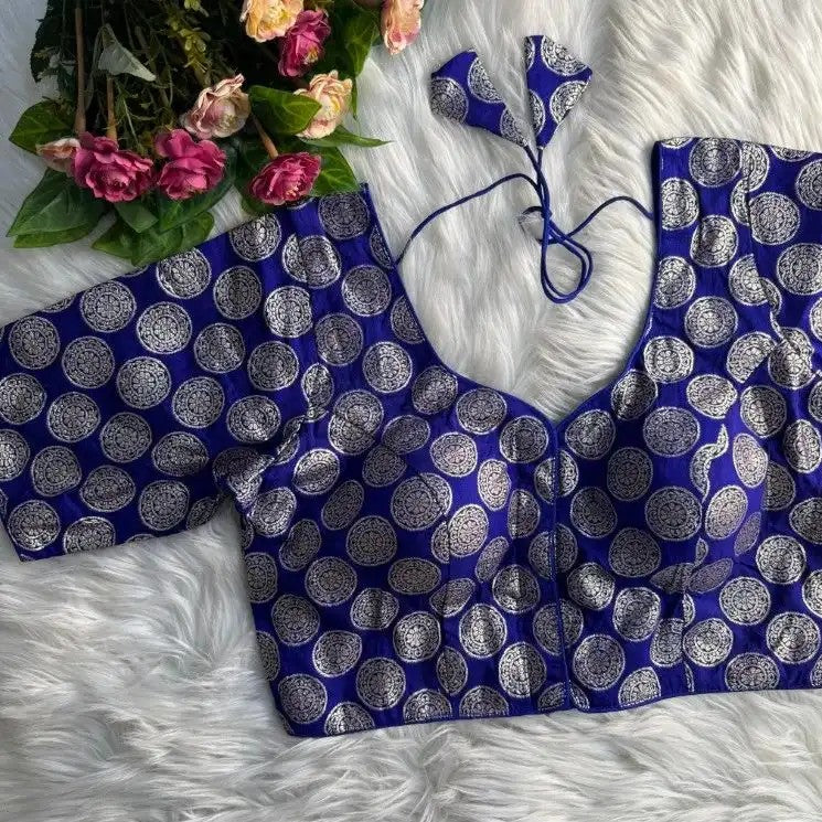 Brocade Dola Silk Blouse