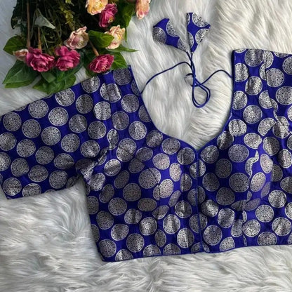 Brocade Dola Silk Blouse