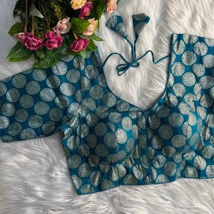 Brocade Dola Silk Blouse