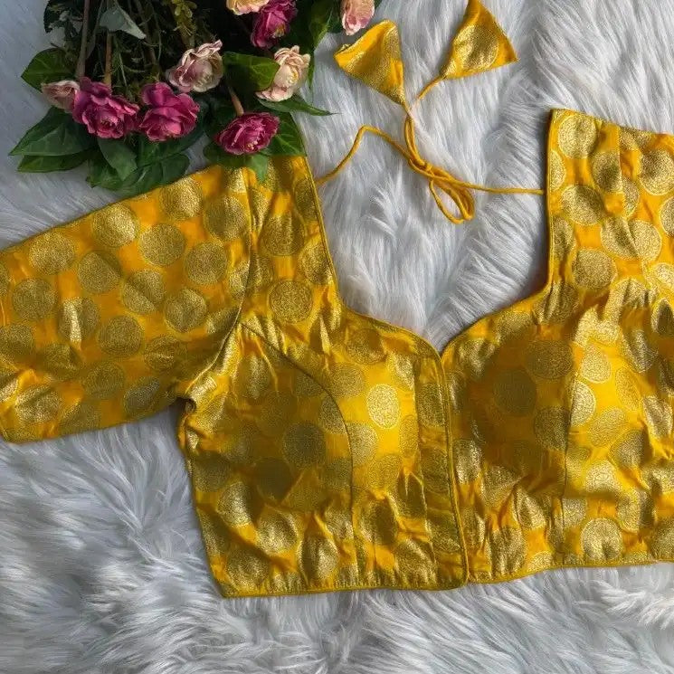 Brocade Dola Silk Blouse