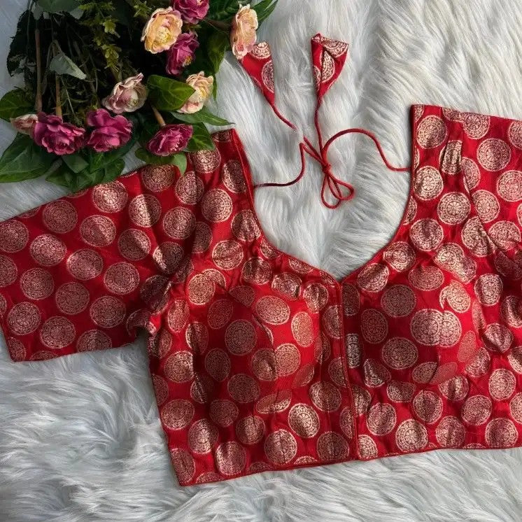 Brocade Dola Silk Blouse