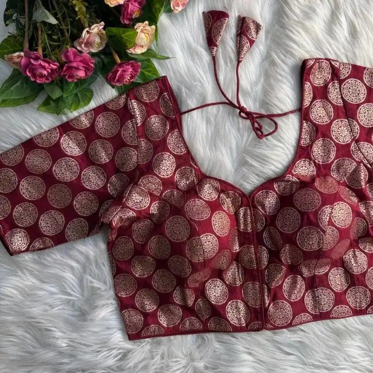 Brocade Dola Silk Blouse