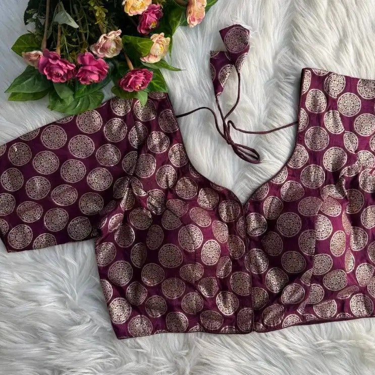 Brocade Dola Silk Blouse