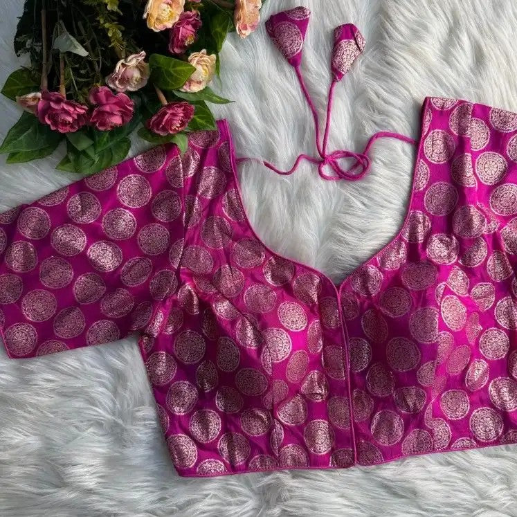 Brocade Dola Silk Blouse