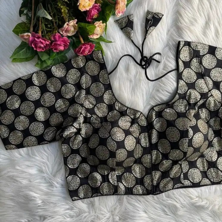 Brocade Dola Silk Blouse
