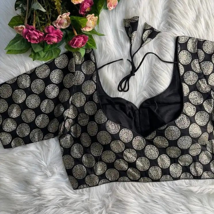Brocade Dola Silk Blouse