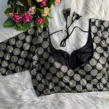 Brocade Dola Silk Blouse