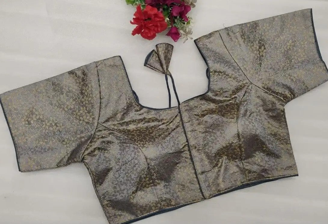 Brocade Silk Blouse (XXL)
