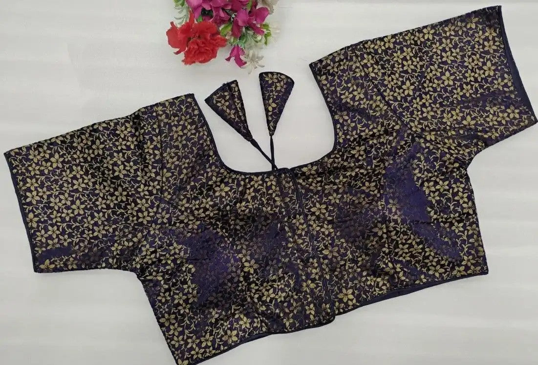 Brocade Silk Blouse (XXL)