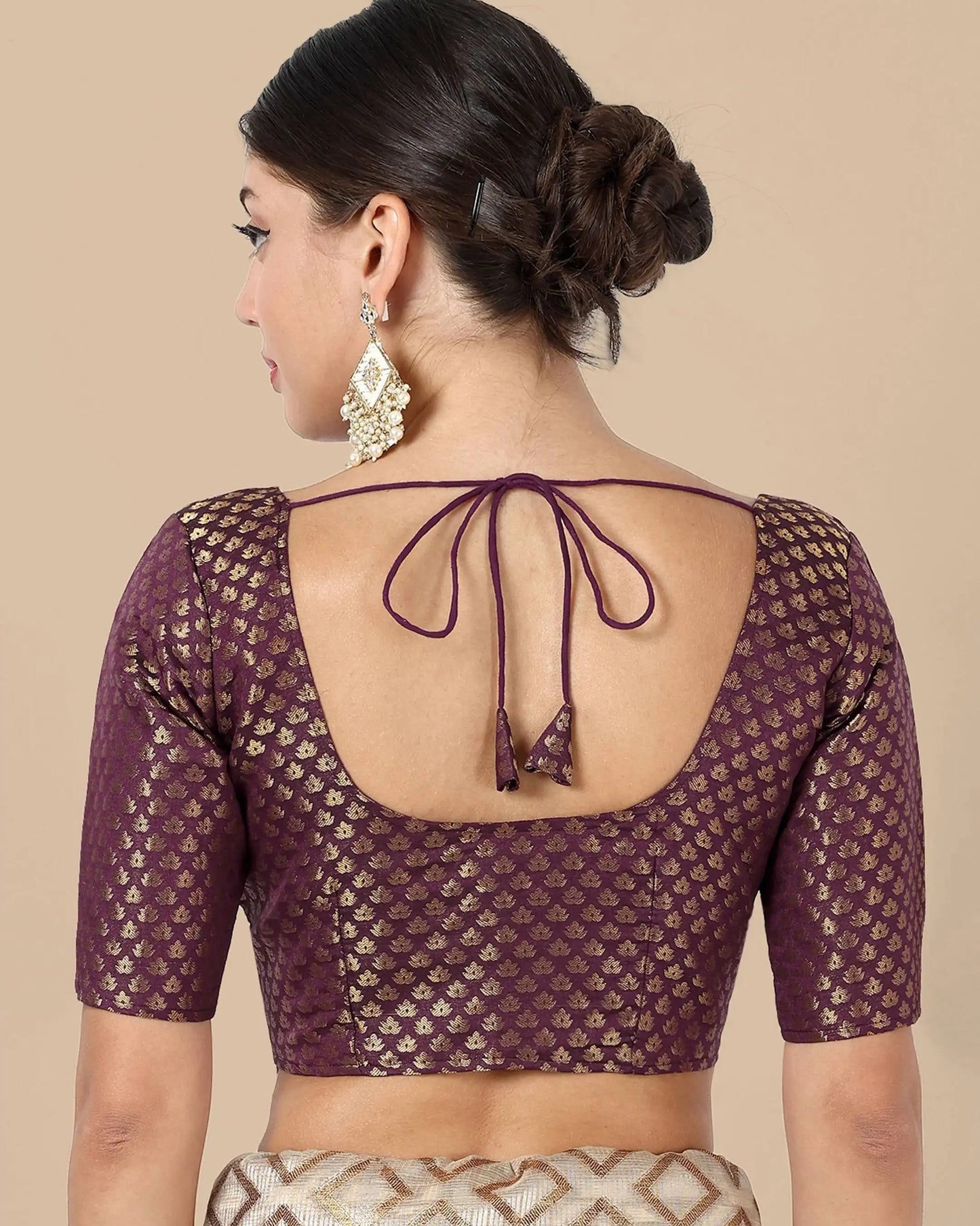 Silk Brocade Blouse