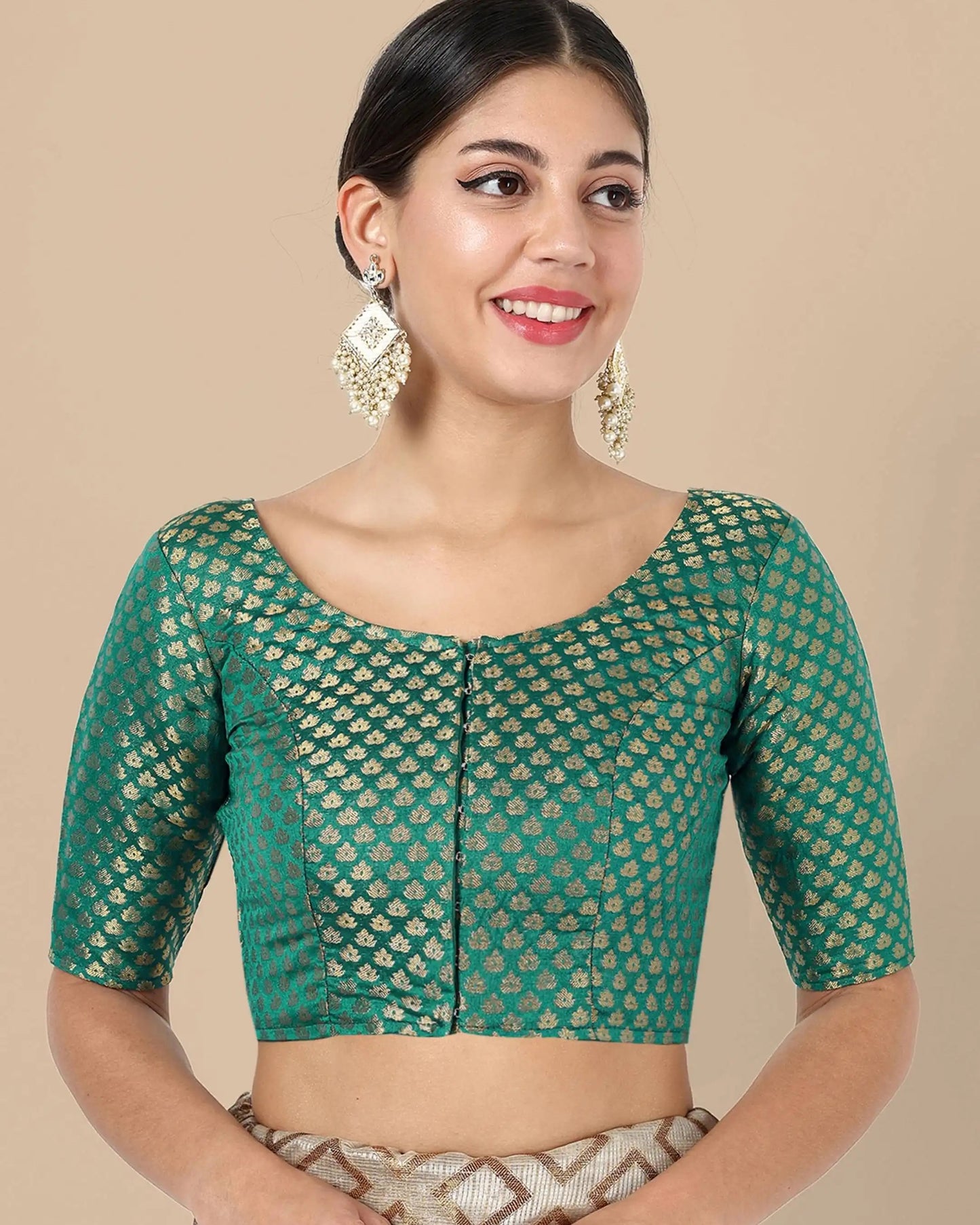 Silk Brocade Blouse