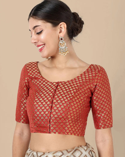 Silk Brocade Blouse