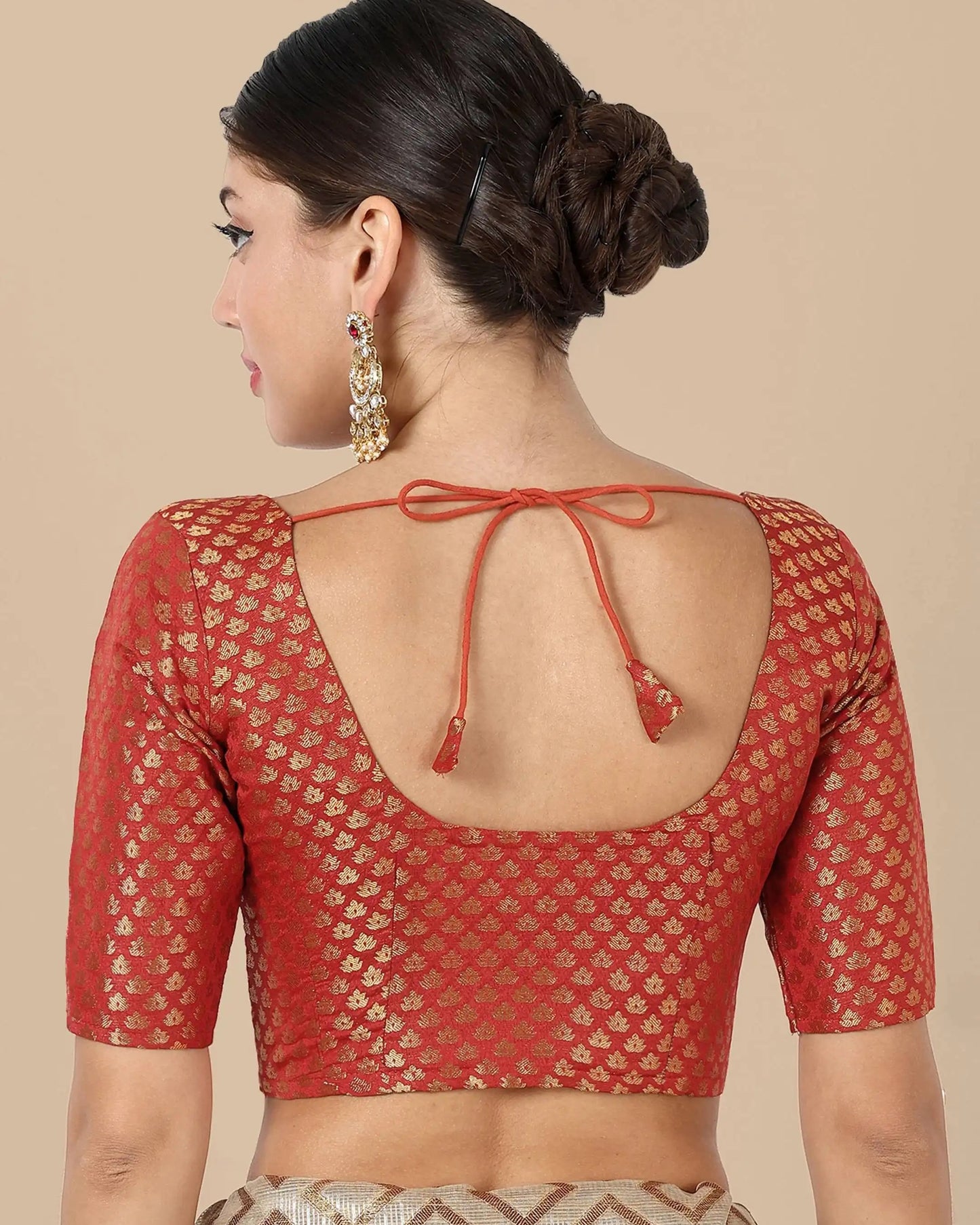 Silk Brocade Blouse