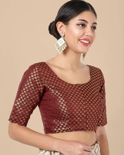 Silk Brocade Blouse