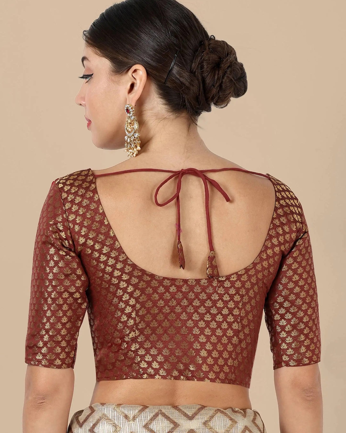 Silk Brocade Blouse