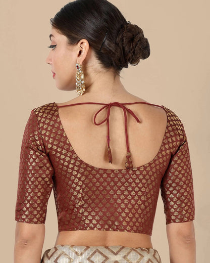 Silk Brocade Blouse