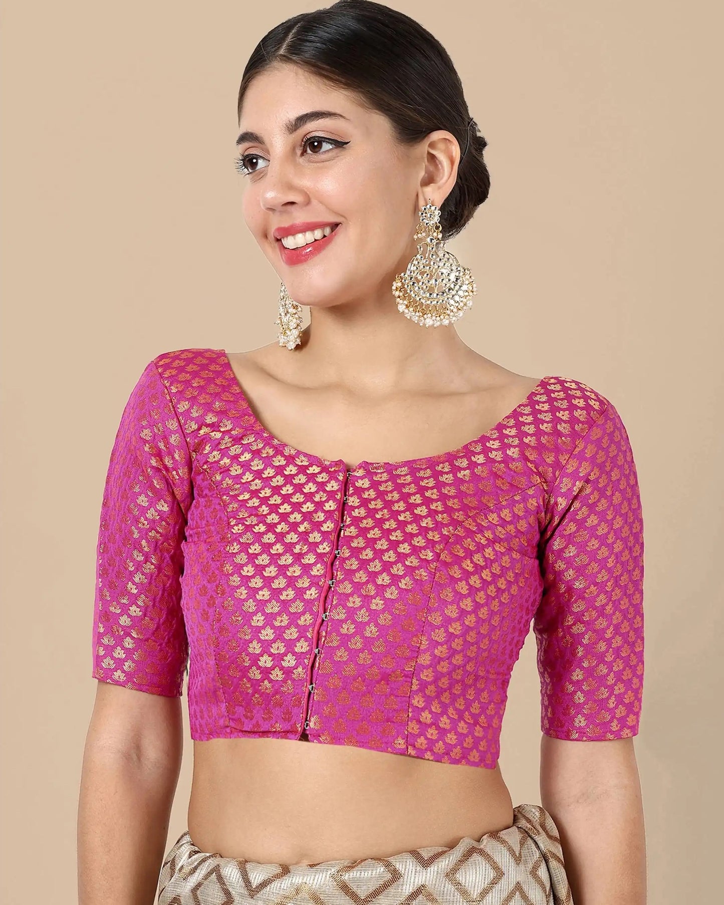 Silk Brocade Blouse