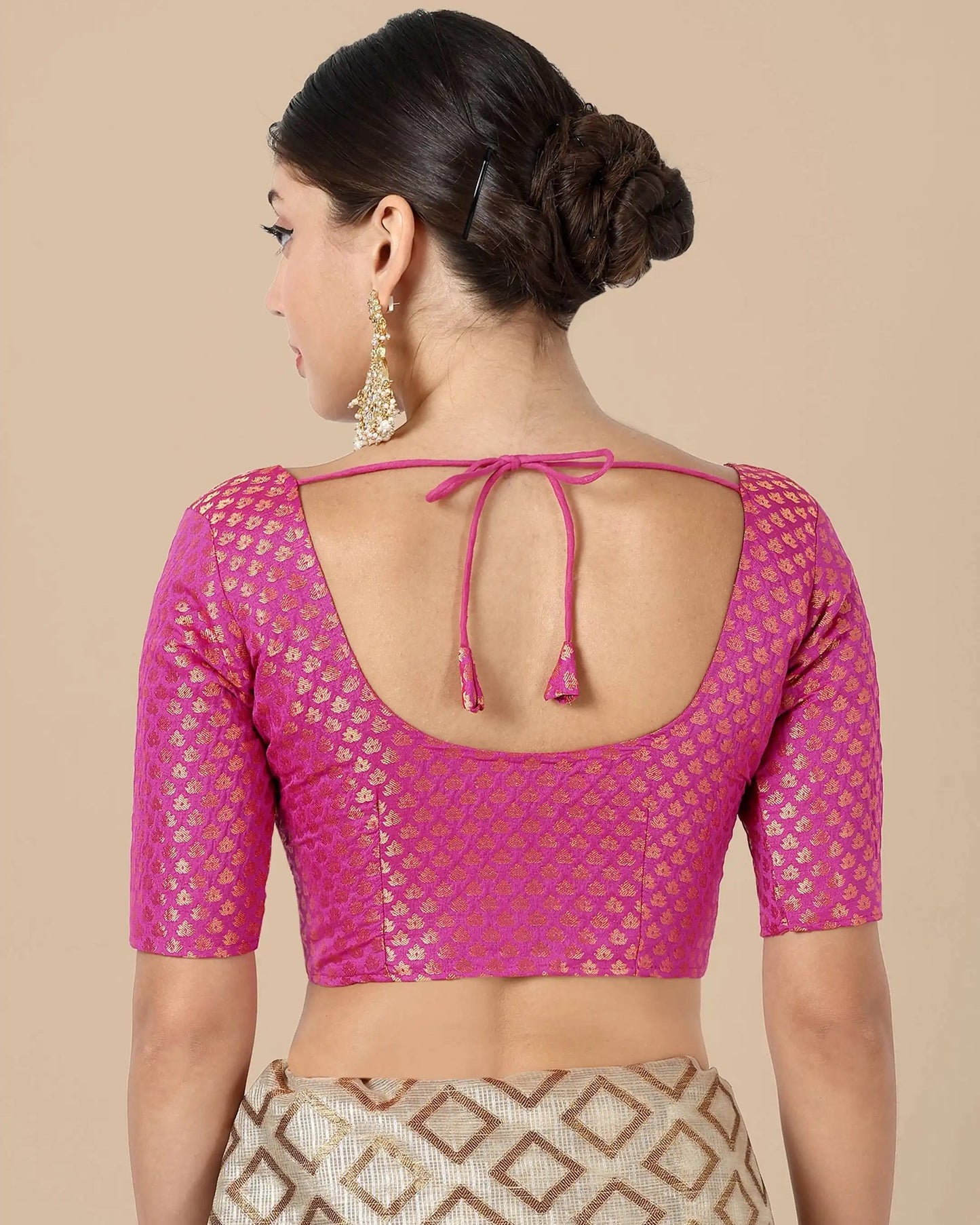 Silk Brocade Blouse